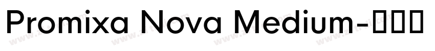Promixa Nova Medium字体转换
